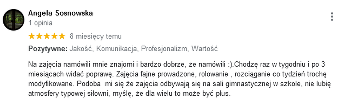 opinie gimnastyka warszawaa