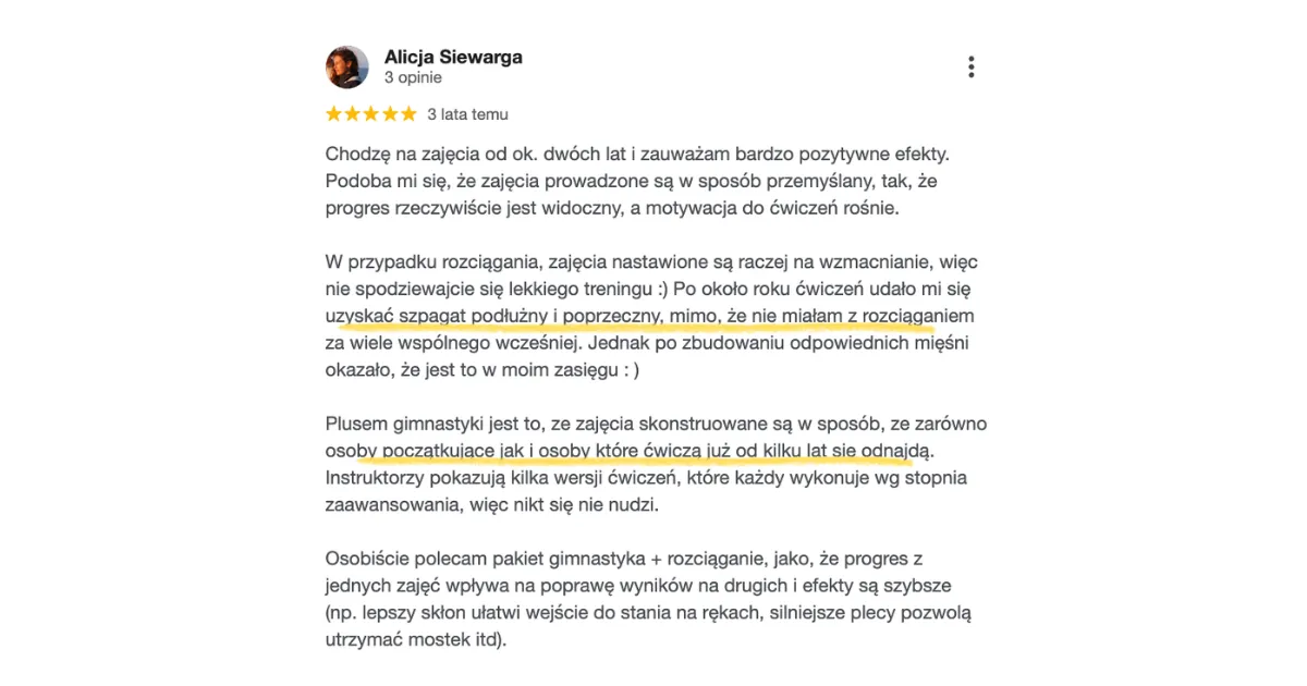 opinia rozciąganie 5